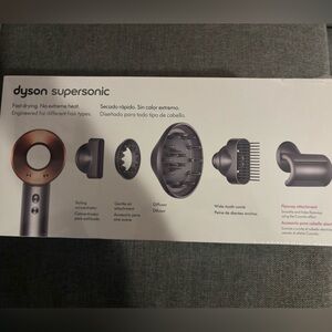 Dyson supersonic! Still has the plastic wrap on it